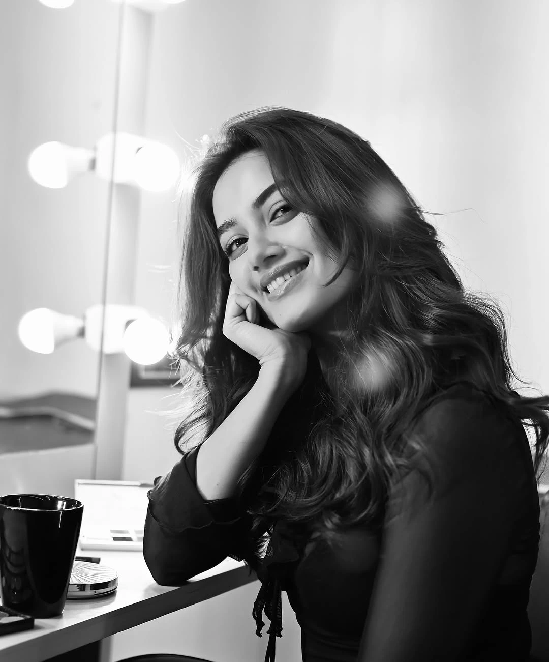 Bhagyashri Borse Cute Photos from Makeup Room
