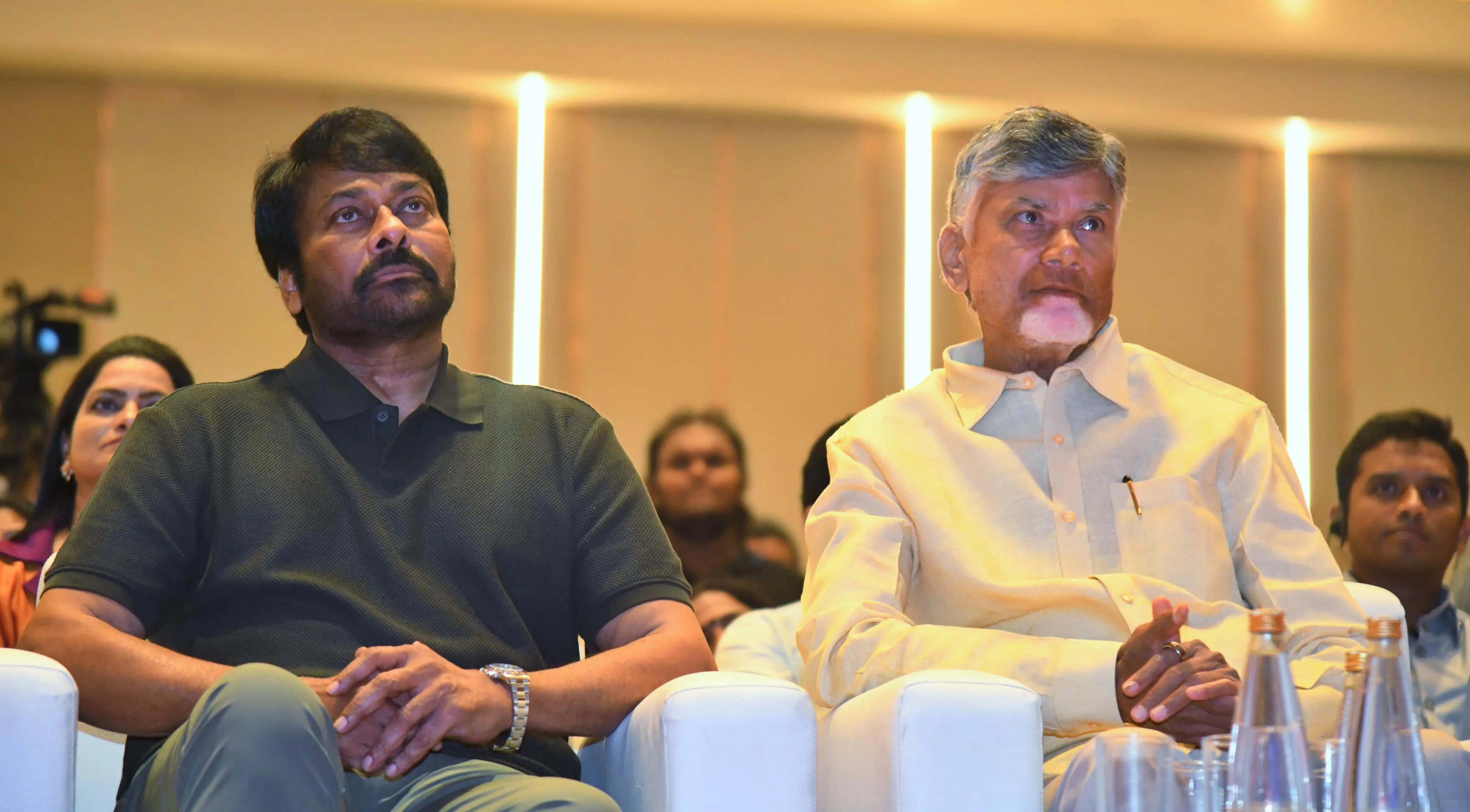 CM Chandrababu Megastar Chiranjeevi in Book Launch