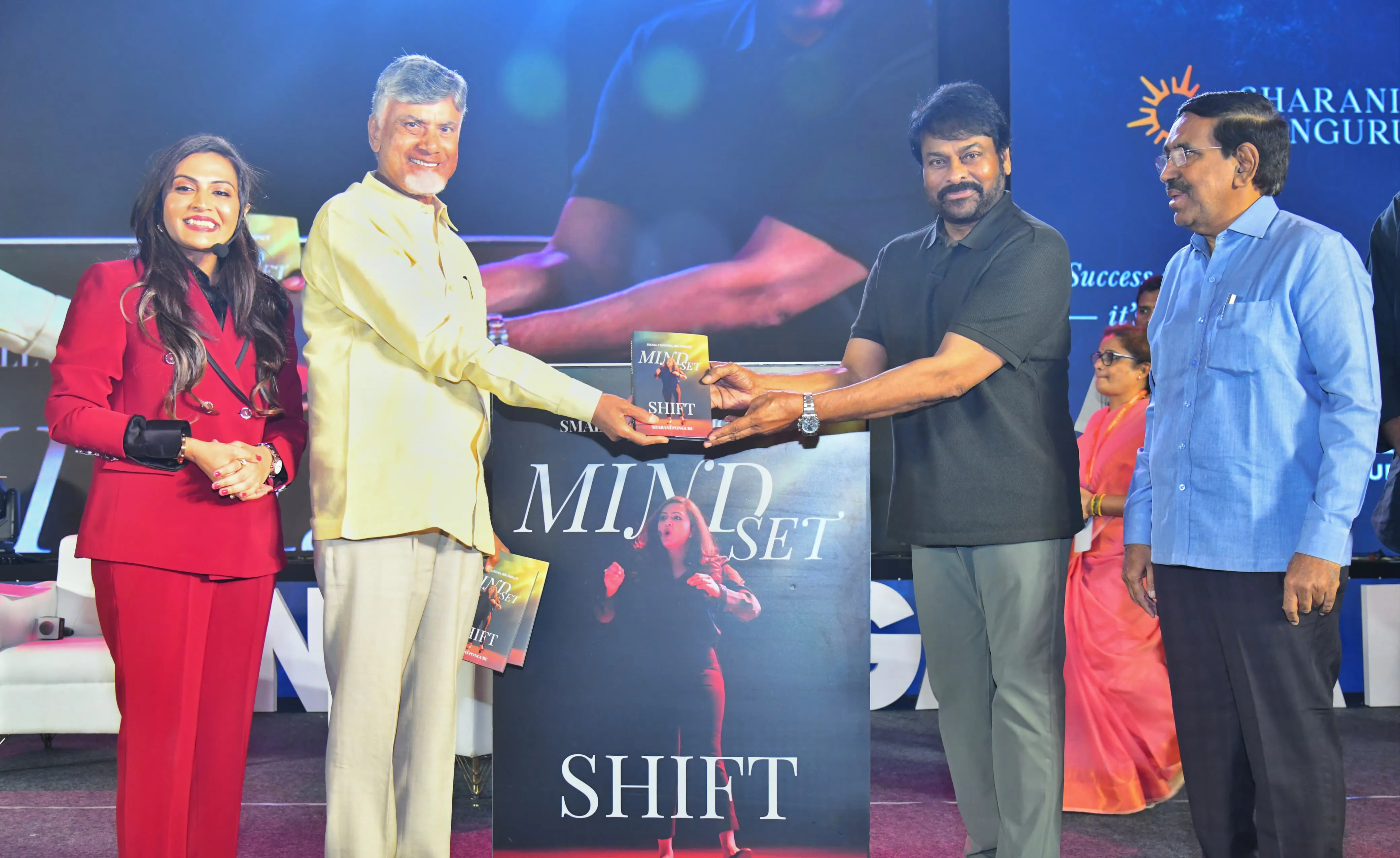 CM Chandrababu Megastar Chiranjeevi in Book Launch
