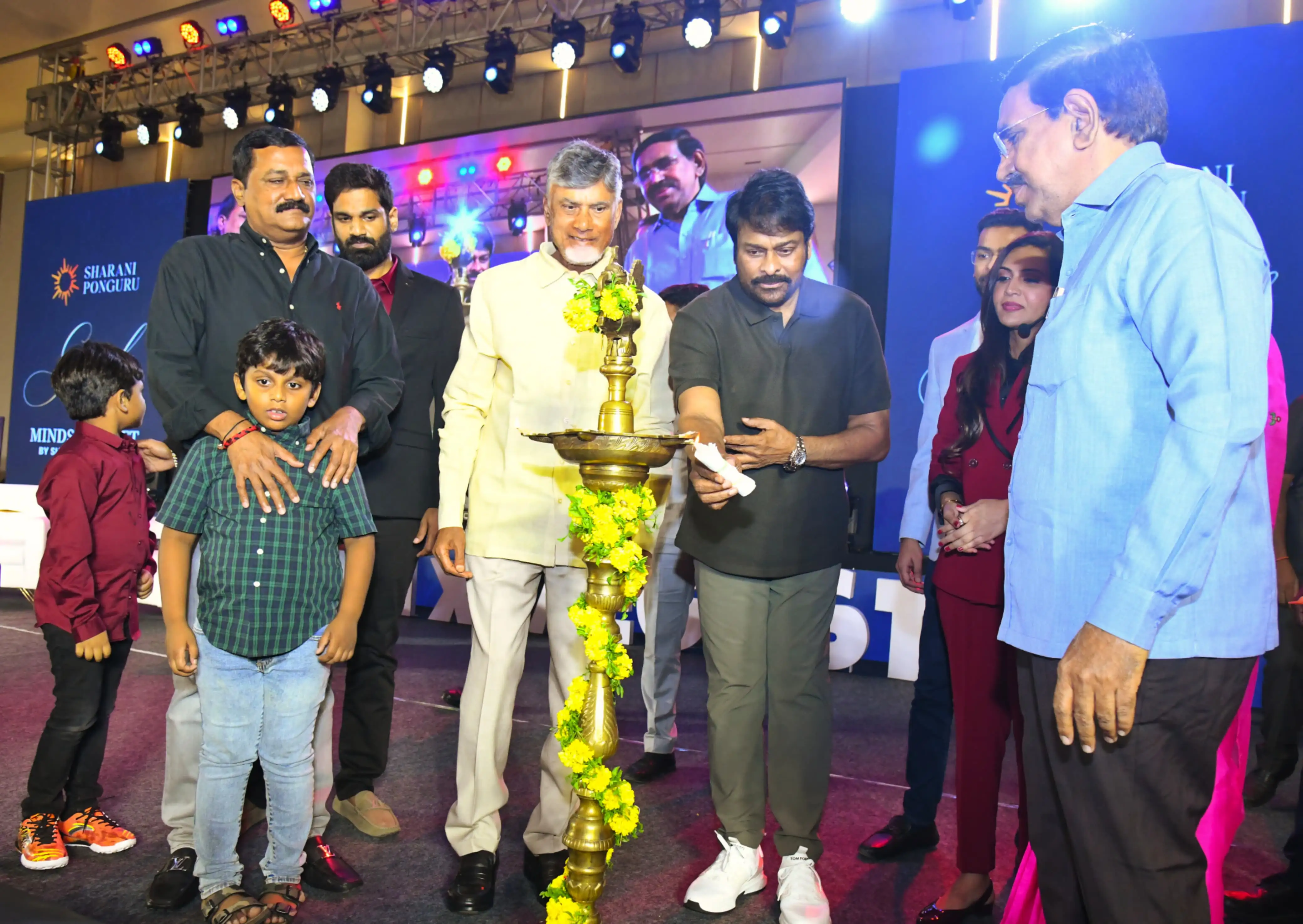 CM Chandrababu Megastar Chiranjeevi in Book Launch