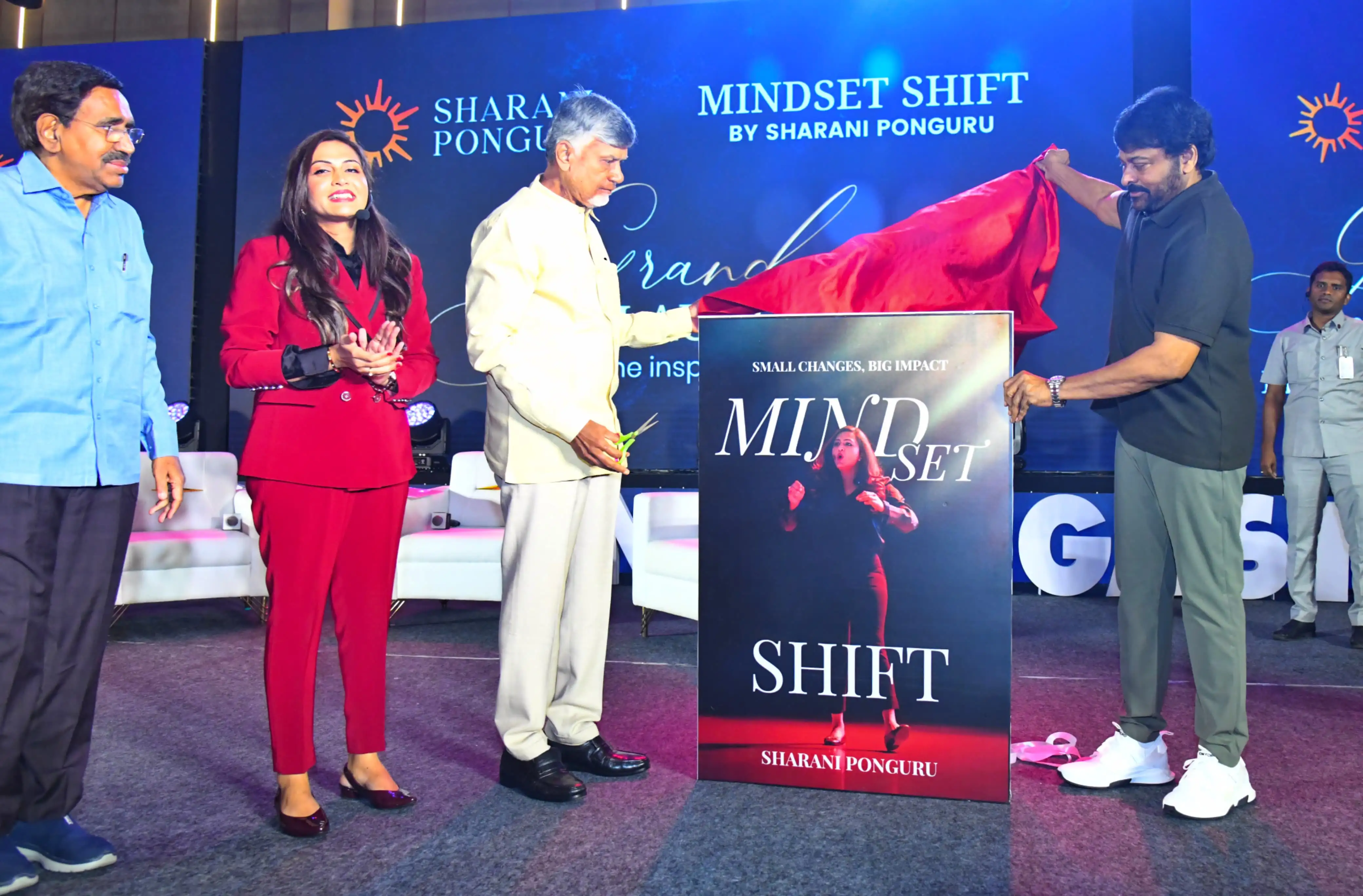 CM Chandrababu Megastar Chiranjeevi in Book Launch