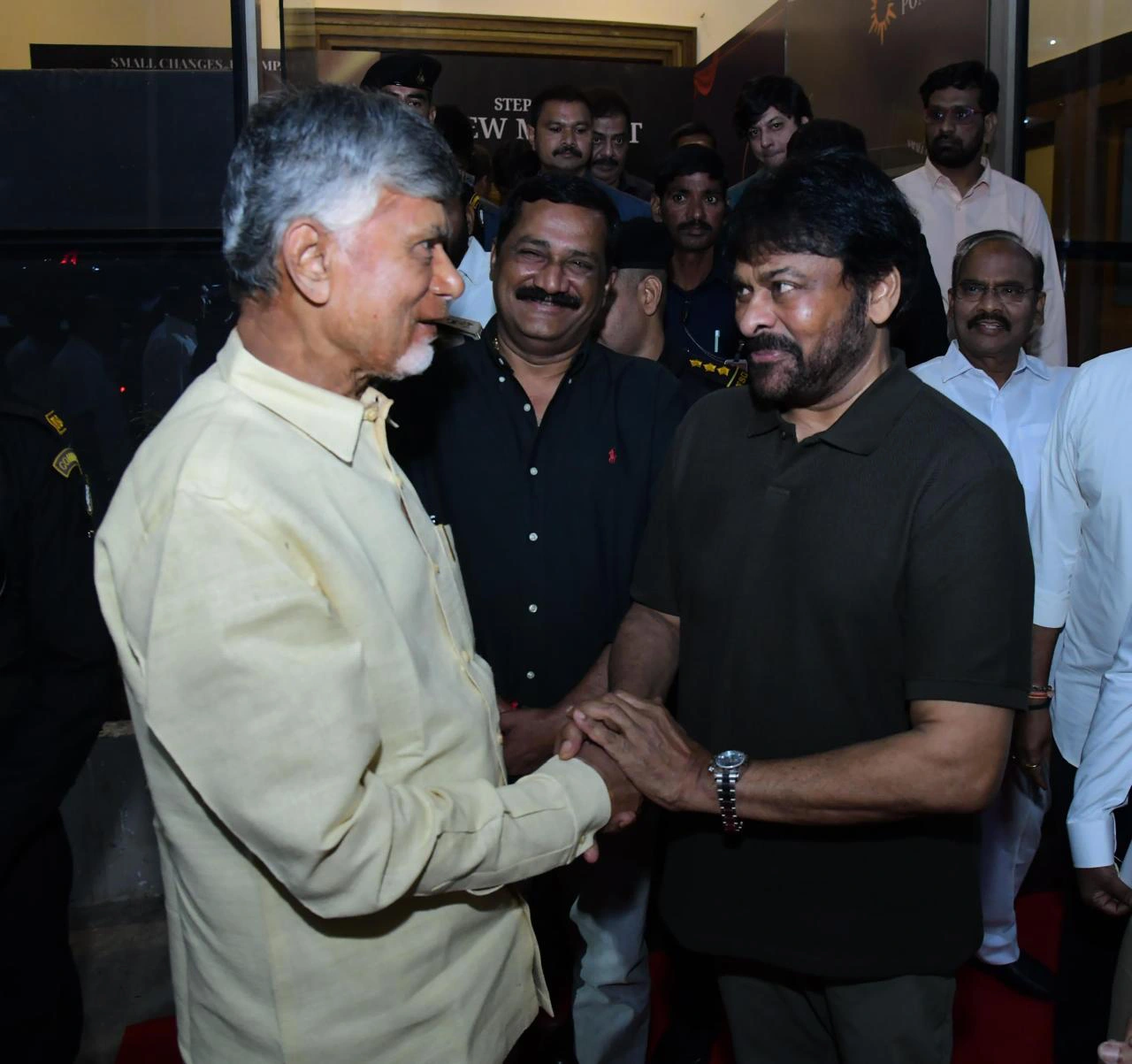 CM Chandrababu Megastar Chiranjeevi in Book Launch