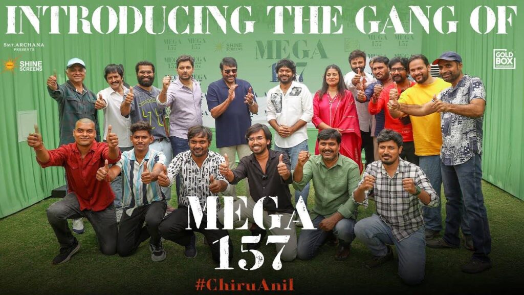 Chiranjeevi Anil Ravipudi the gang of mega157 video viral