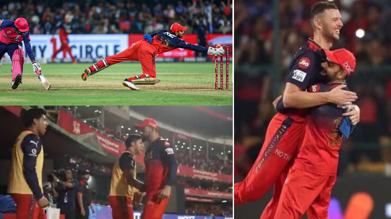 IPL 2025: హోం గ్రౌండ్లో ఆర్సీబీ అద్భుత విజయం.. విరాట్ కోహ్లీ సంబరాలు అదుర్స్.. వీడియో వైరల్ IPL 2025: హోం గ్రౌండ్లో ఆర్సీబీ అద్భుత విజయం.. విరాట్ కోహ్లీ సంబరాలు అదుర్స్.. వీడియో వైరల్