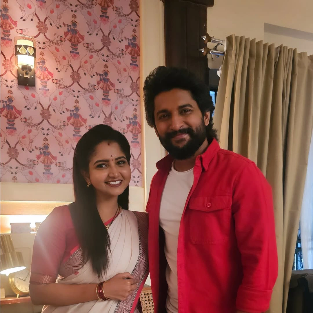 Deepika Rangaraju With Nani in Ad Shoot