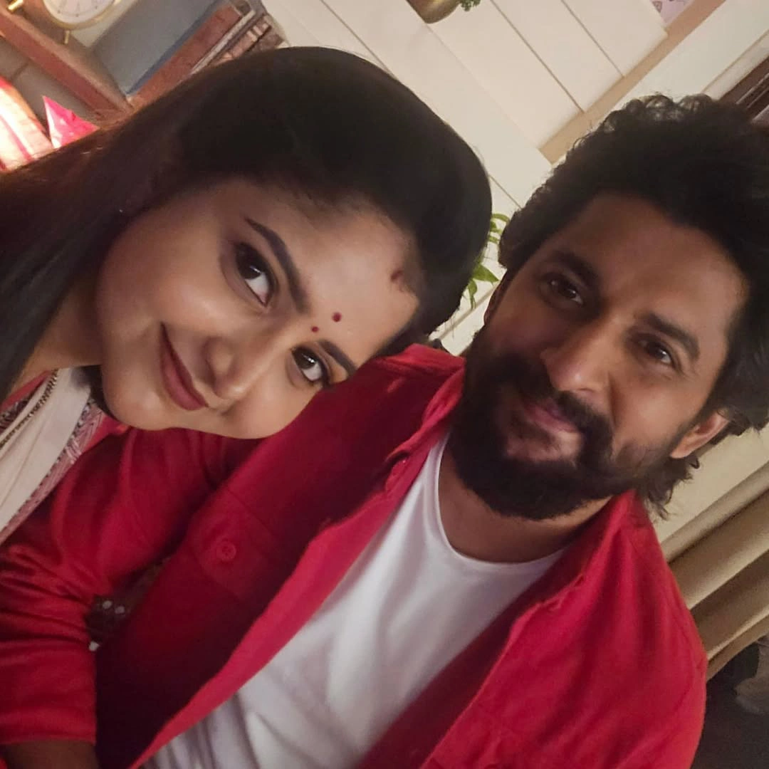 Deepika Rangaraju With Nani in Ad Shoot