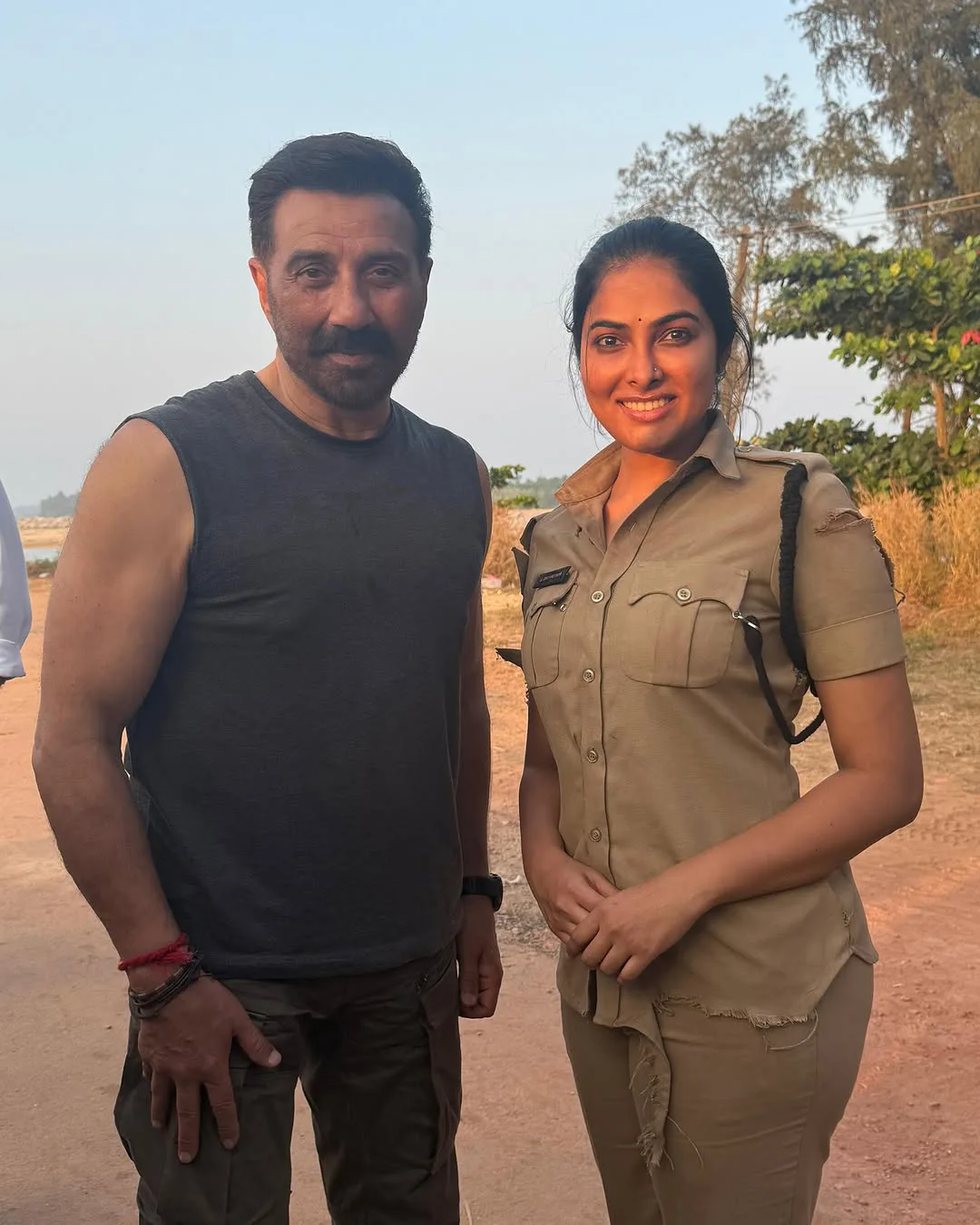 Actress Divi Shares Jaat Movie Working Stills