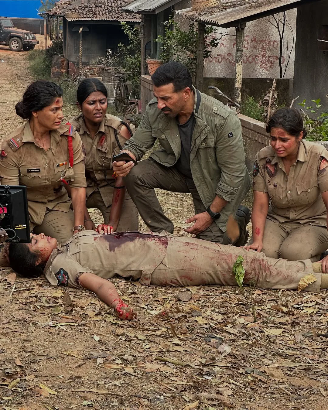 Actress Divi Shares Jaat Movie Working Stills