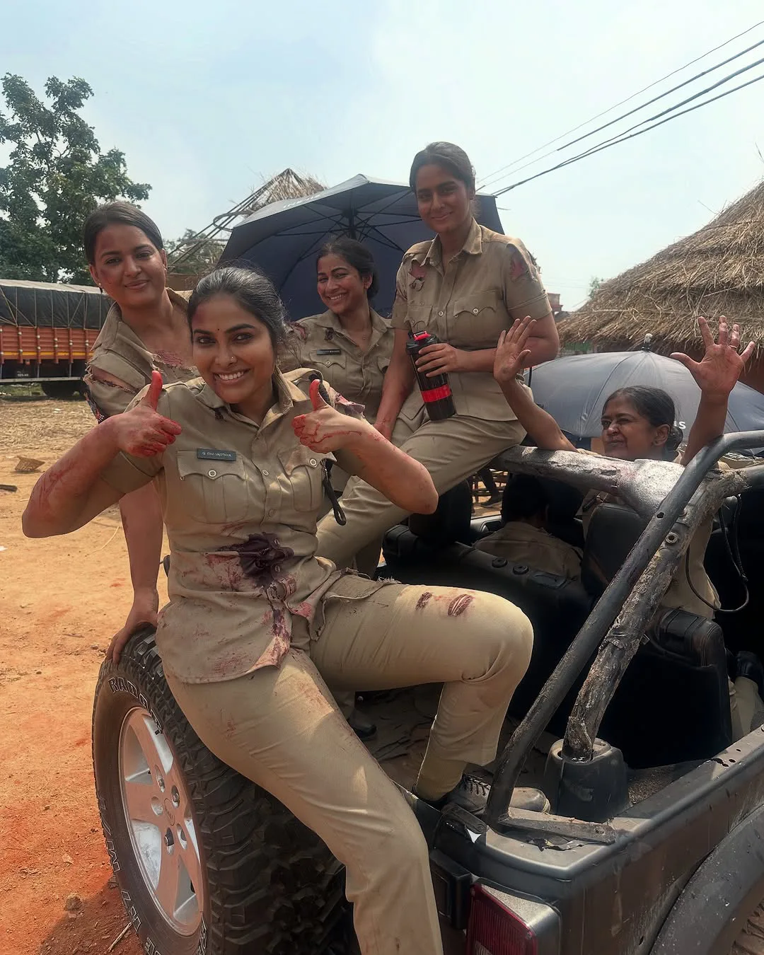 Actress Divi Shares Jaat Movie Working Stills