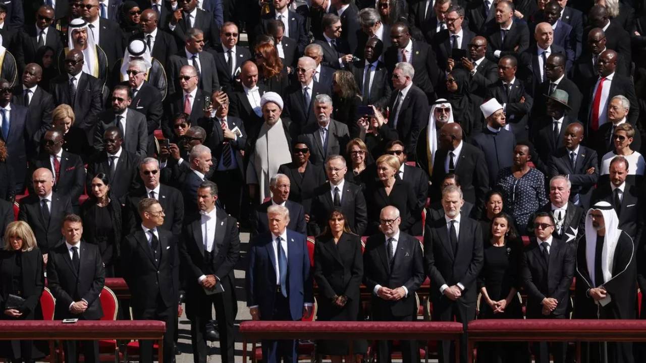 Donald Trump bags unexpected front row