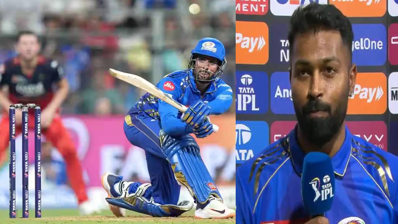 MI vs RCB : మొన్న స్లోగా ఆడాడని రిటైర్డ్ ఔట్.. కట్ చేస్తే.. ఆర్సీబీపై 193కి పైగా స్ట్రైక్రేట్తో తిలక్ వర్మ హాఫ్ సెంచరీ.. ప్లేట్ ఫిరాయించిన హార్దిక్ పాండ్యా.. MI vs RCB : మొన్న స్లోగా ఆడాడని రిటైర్డ్ ఔట్.. కట్ చేస్తే.. ఆర్సీబీపై 193కి పైగా స్ట్రైక్రేట్తో తిలక్ వర్మ హాఫ్ సెంచరీ.. ప్లేట్ ఫిరాయించిన హార్దిక్ పాండ్యా..