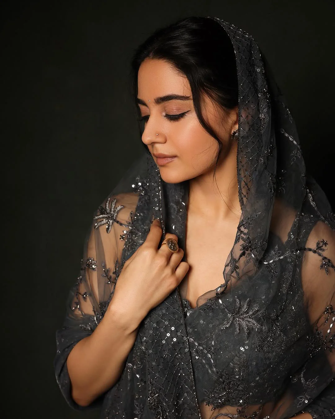 Prabhas Movie Actress Imanvi in Saree