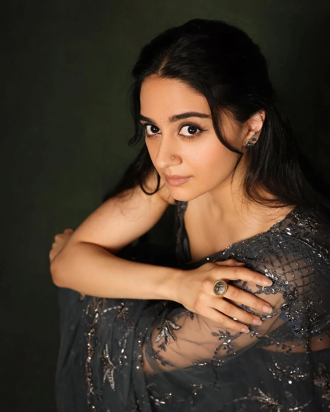 Prabhas Movie Actress Imanvi in Saree