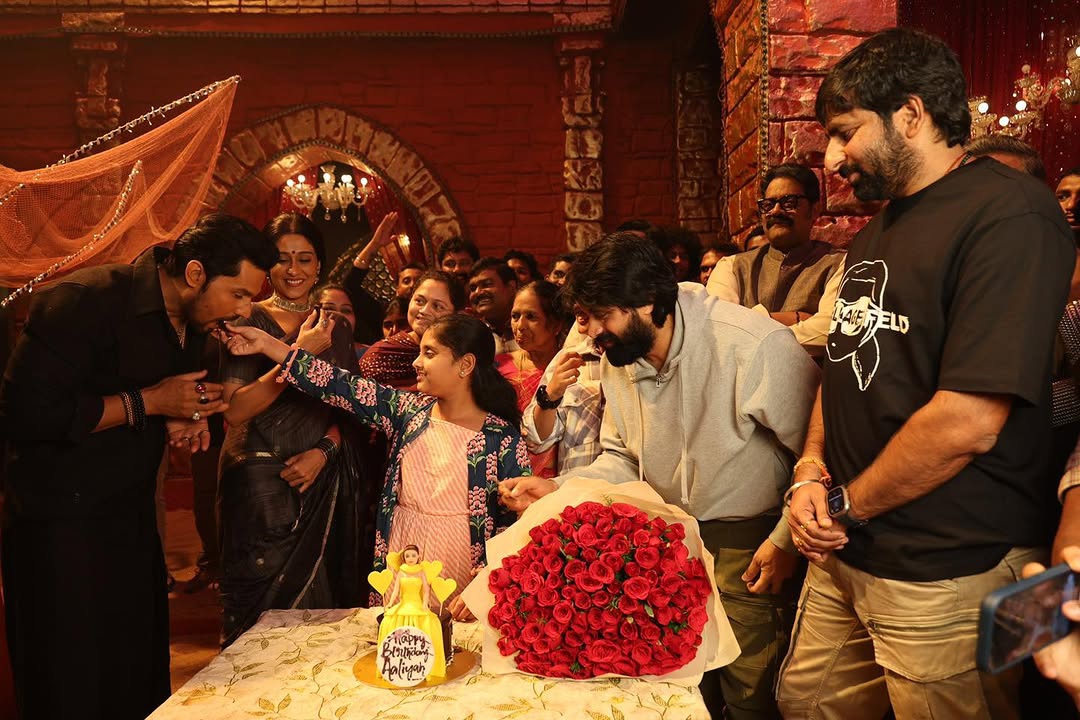 Jani Master Daughter Aaliyah's Birthday Celebration on the sets of JAAT