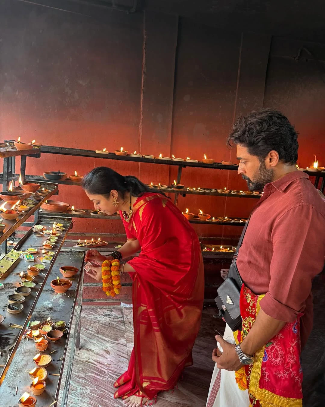 Suriya Jyotika Visited Temples