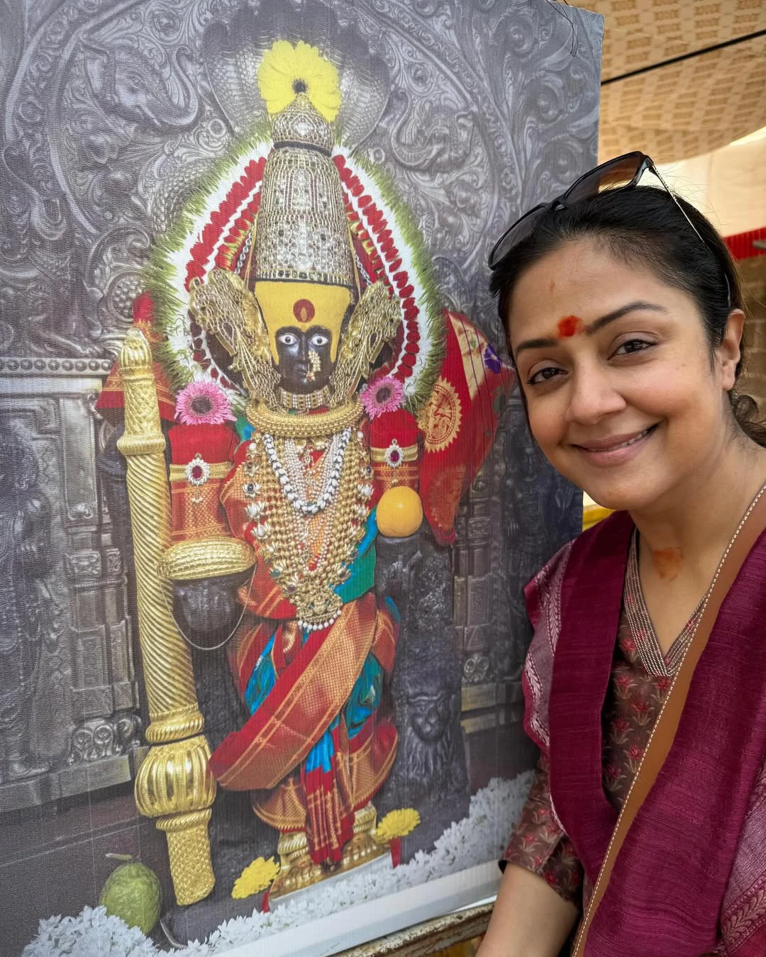 Suriya Jyotika Visited Temples