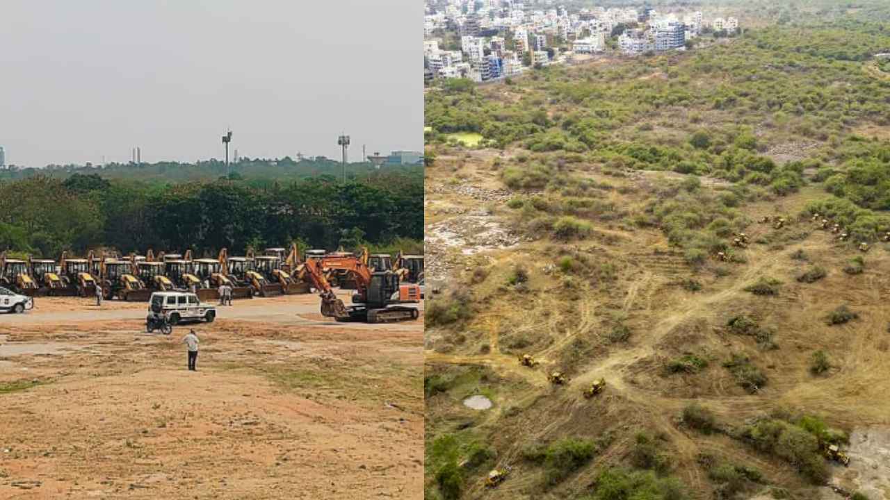 Kancha Gachibowli Deforestation : కంచ గచ్చిబౌలిలో చెట్ల నరికివేత ఎఫెక్ట్.. పొంచి ఉన్న ప్రమాదం, 4 డిగ్రీల వరకు పెరగనున్న ఉష్ణోగ్రతలు..! Kancha Gachibowli Deforestation : కంచ గచ్చిబౌలిలో చెట్ల నరికివేత ఎఫెక్ట్.. పొంచి ఉన్న ప్రమాదం, 4 డిగ్రీల వరకు పెరగనున్న ఉష్ణోగ్రతలు..!