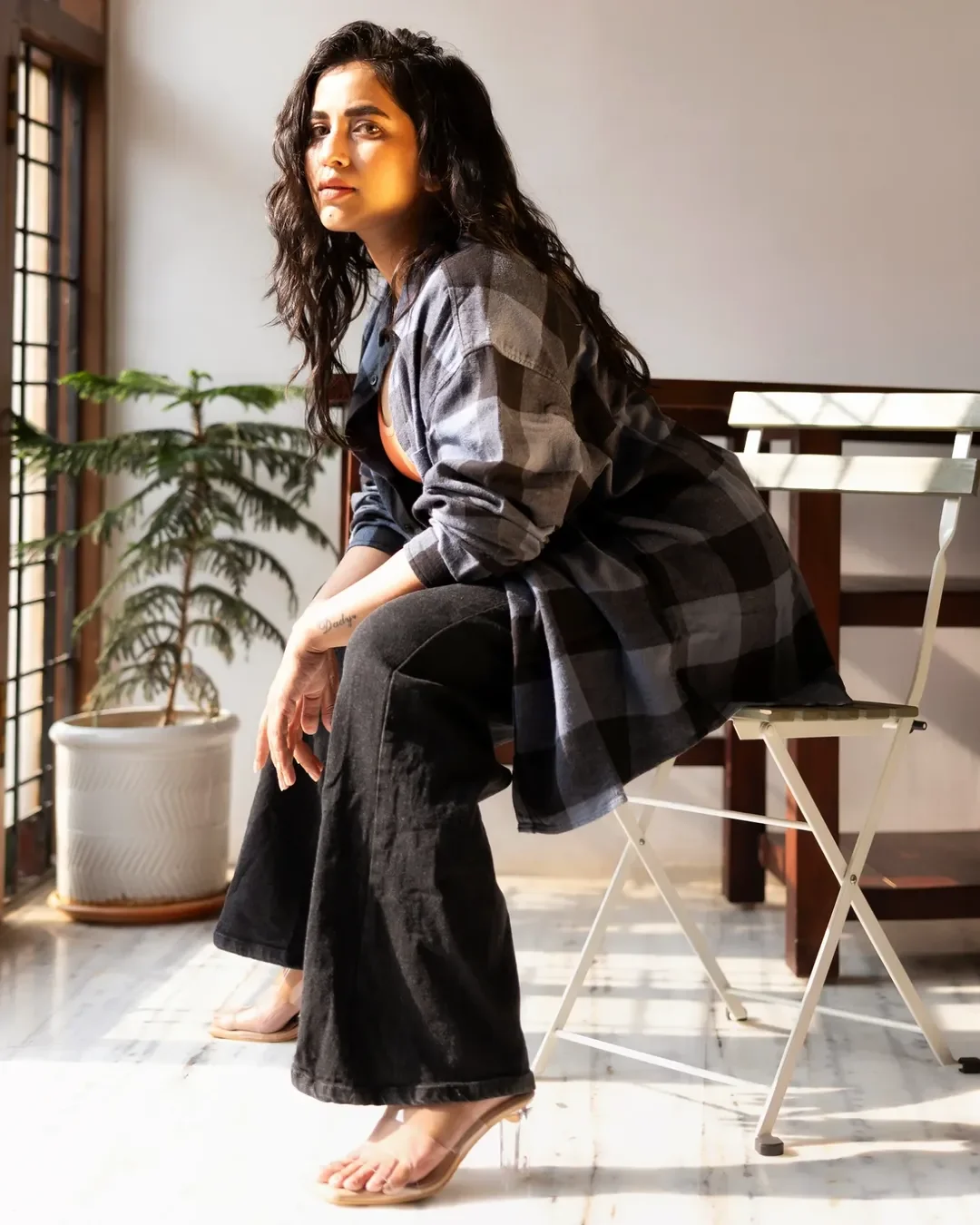 Komalee Prasad Sizzling Photos in Jeans and Shirt