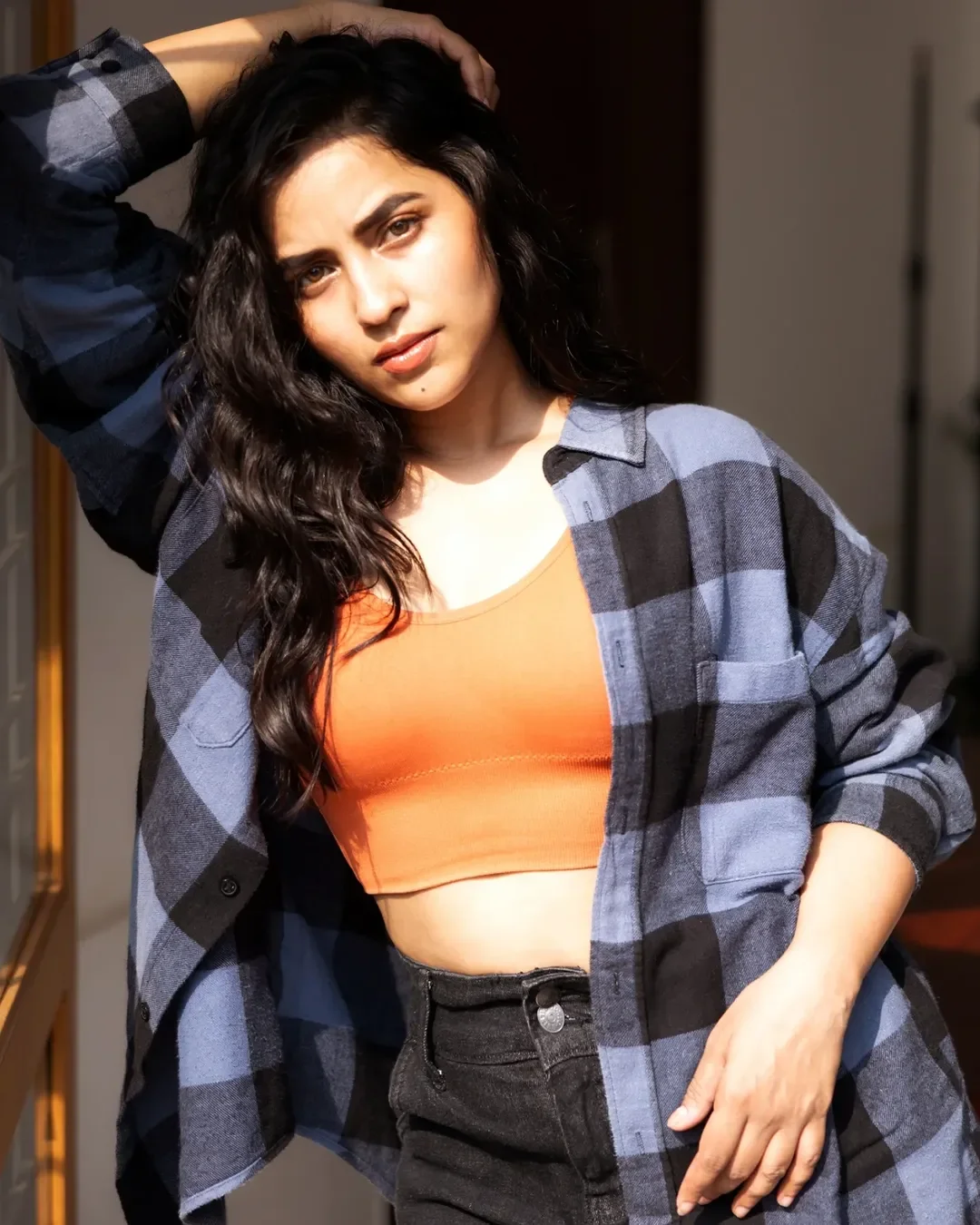 Komalee Prasad Sizzling Photos in Jeans and Shirt