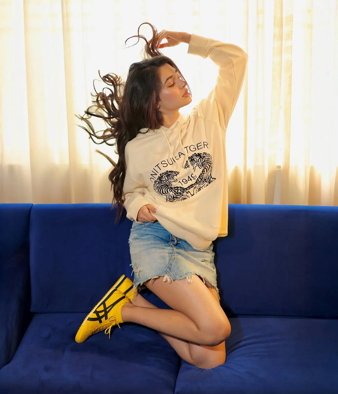 Krithi Shetty Sizzling Photos in Short Skirt