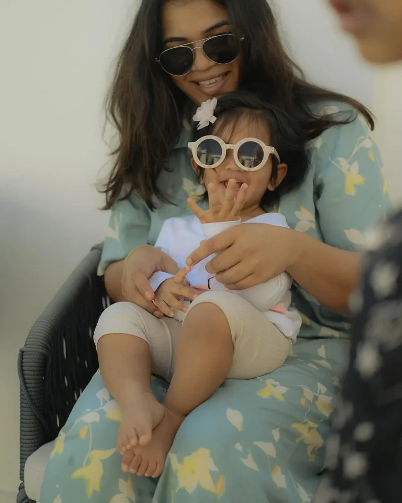 Manchu Manoj Shares cute photos of his Daughter Devasena and wishes first Birthday 