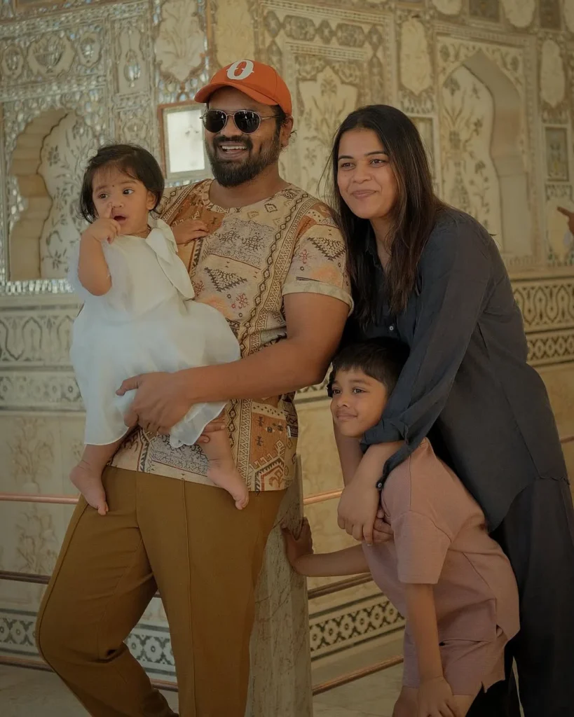 Manchu Manoj Shares cute photos of his Daughter Devasena and wishes first Birthday 