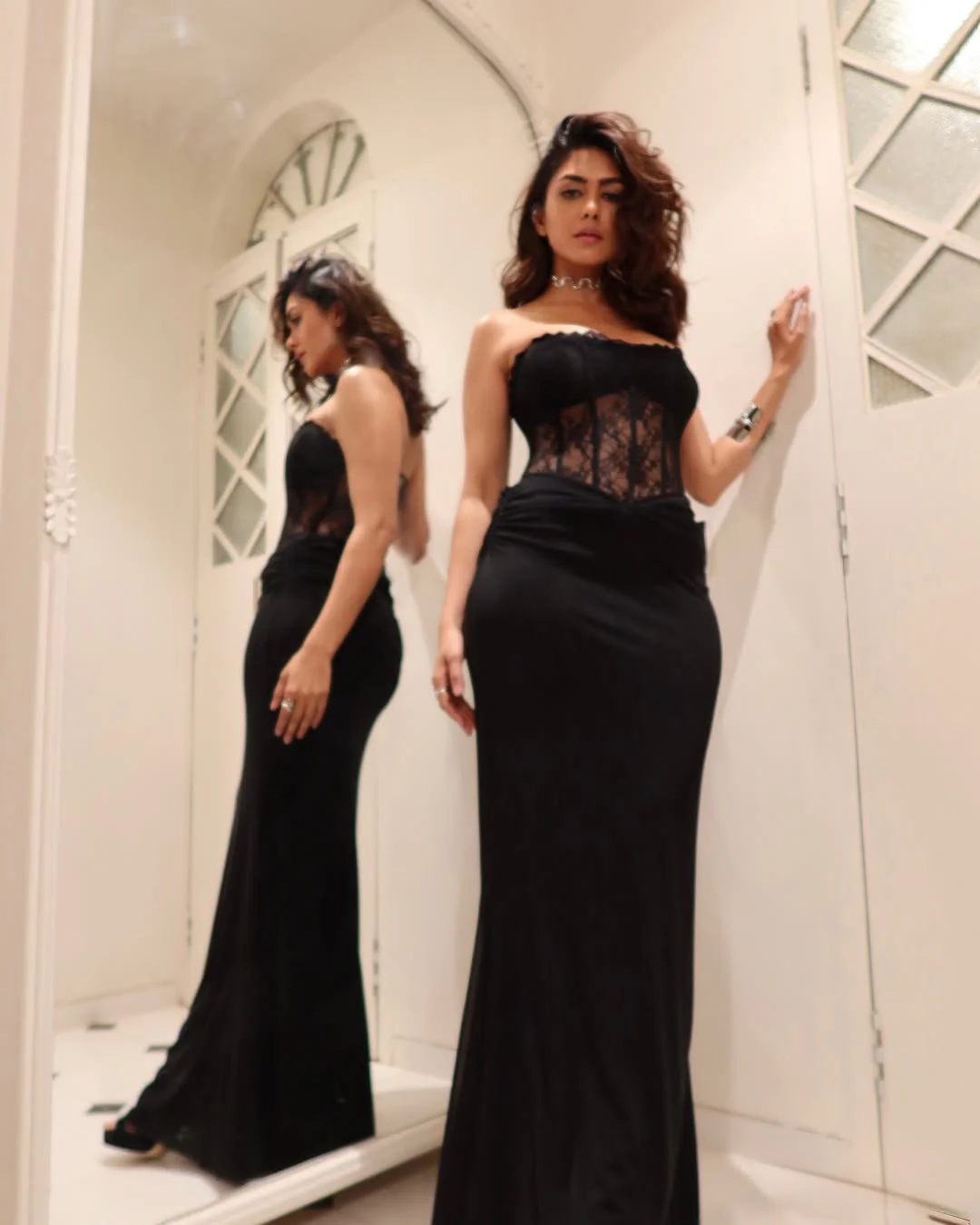 Mrunal Thakur Stunning Looks in Black Dress
