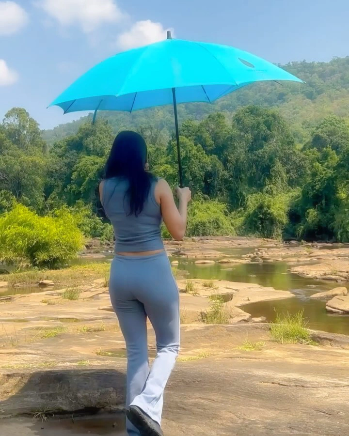 Nabha Natesh Enjoying Vacation in Nature