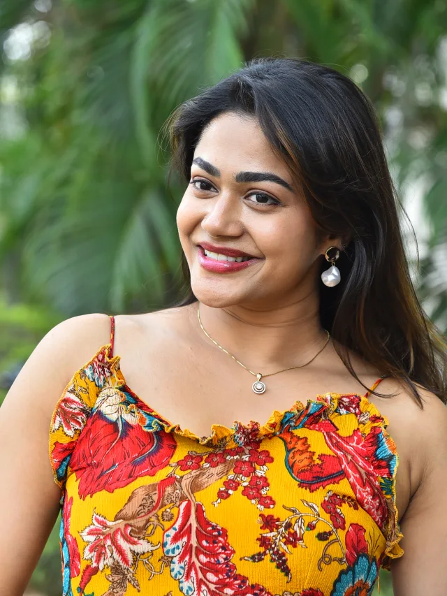 Payal Radhakrishna in Short Gown at Chaurya Paatam Trailer launch Event