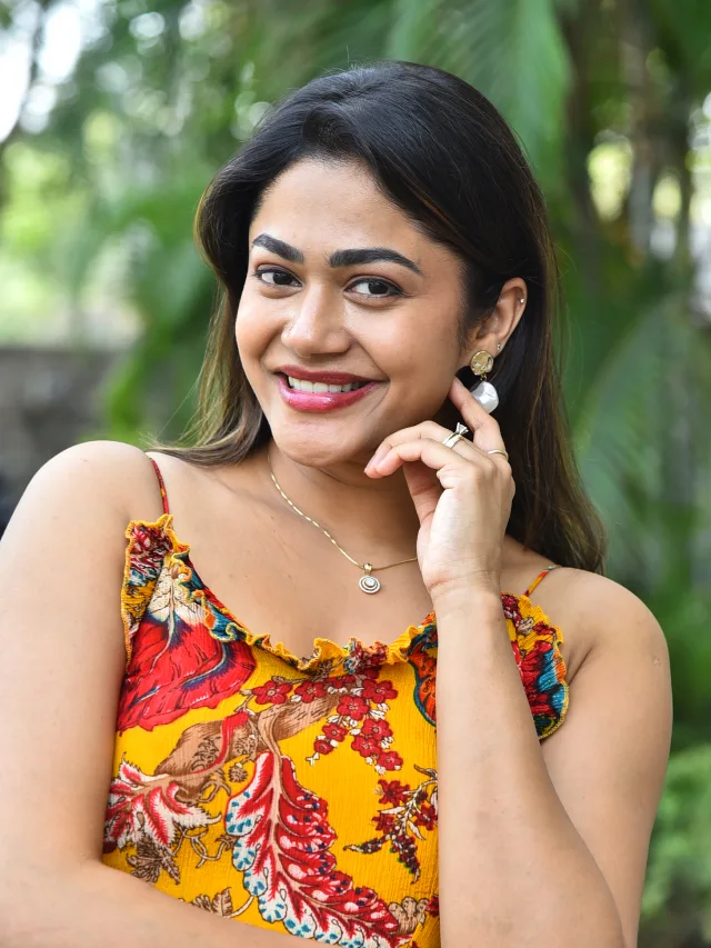 Payal Radhakrishna in Short Gown at Chaurya Paatam Trailer launch Event