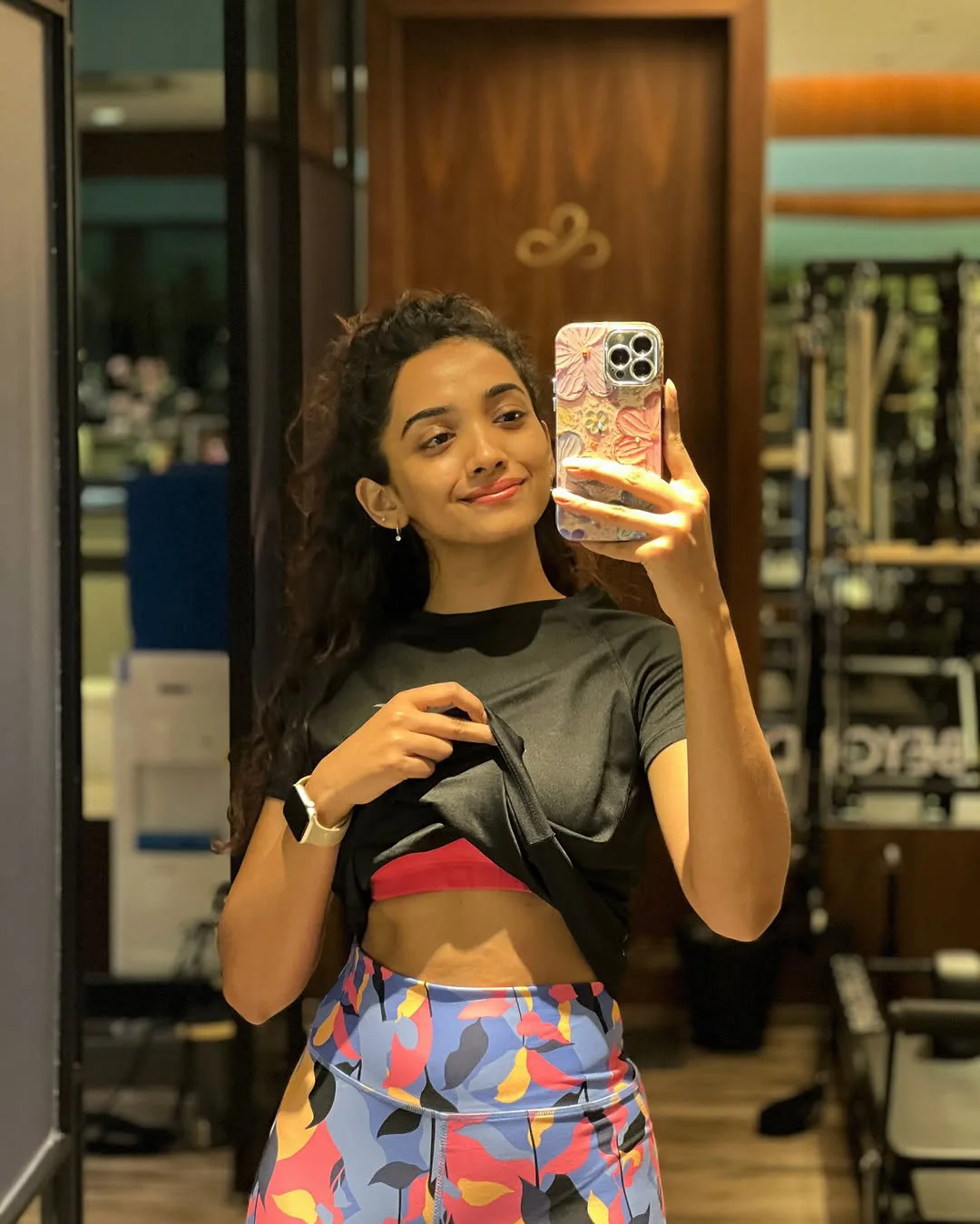 Saanve Megghana Special Gym Selfies