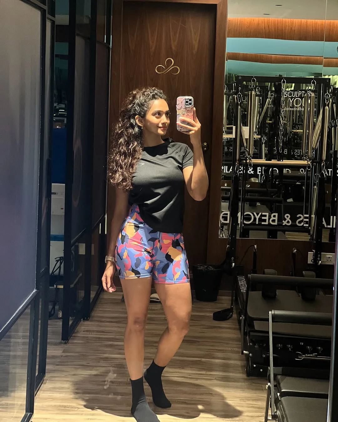 Saanve Megghana Special Gym Selfies