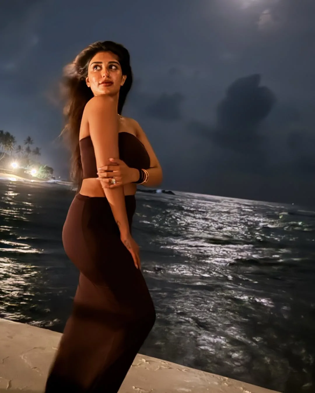 Supritha Enjoying Sea Beauty