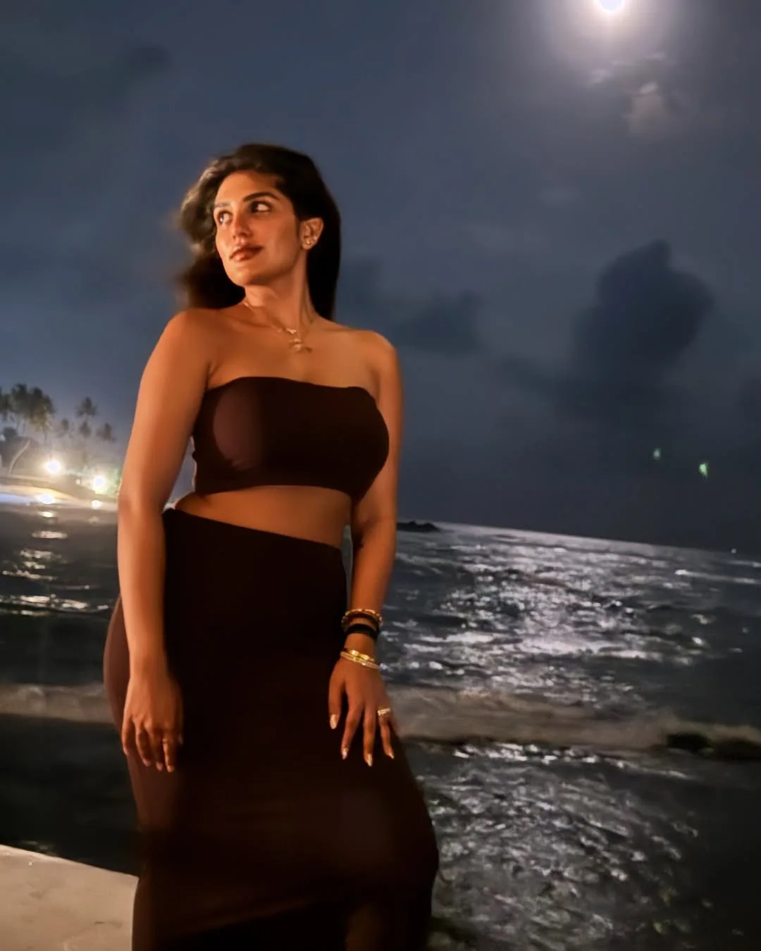 Supritha Enjoying Sea Beauty