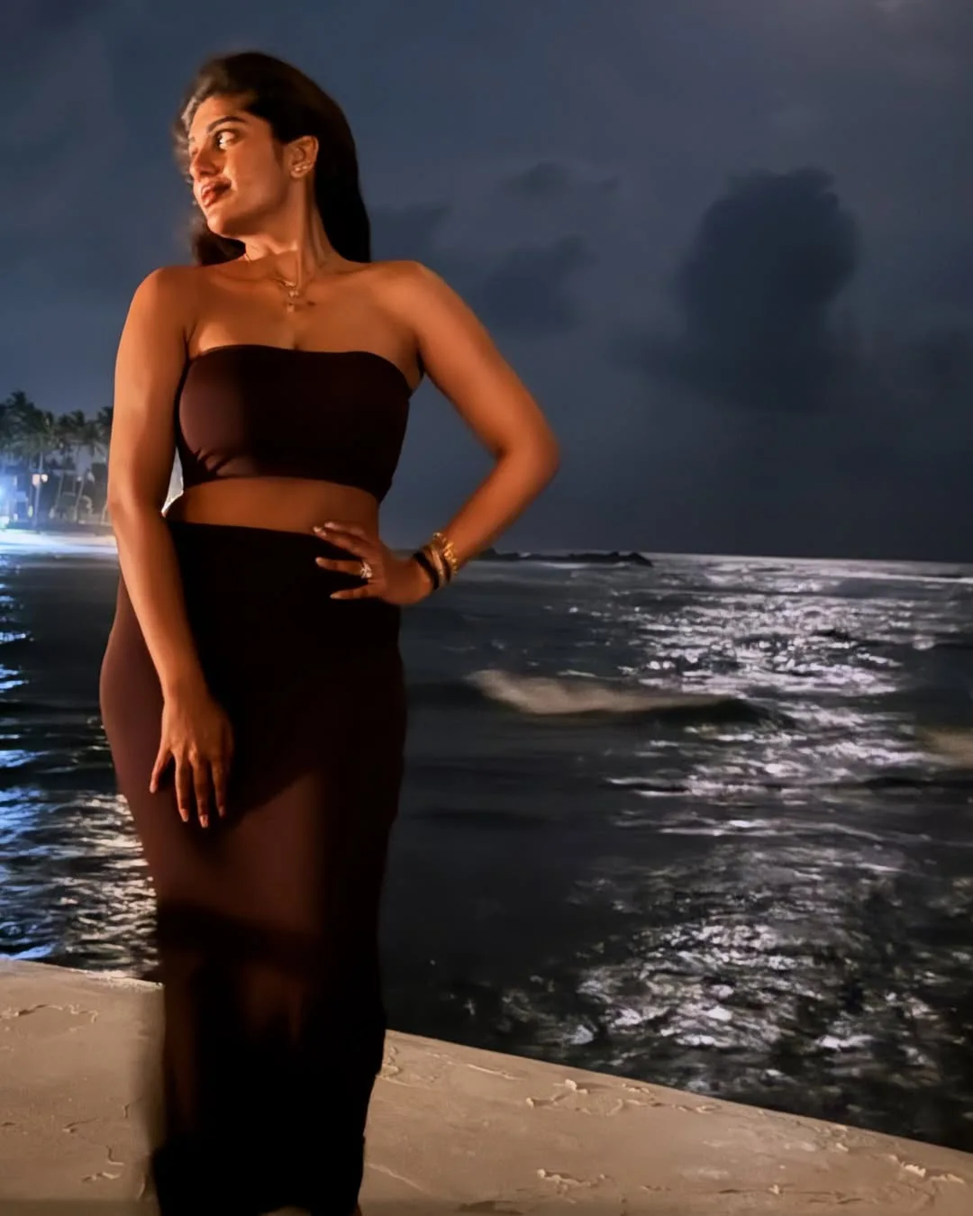 Supritha Enjoying Sea Beauty