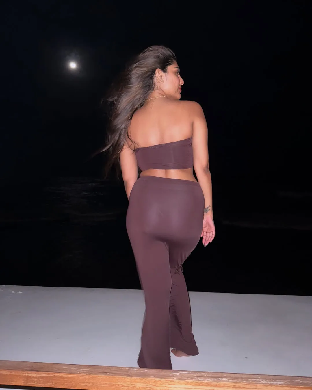Supritha Enjoying Sea Beauty