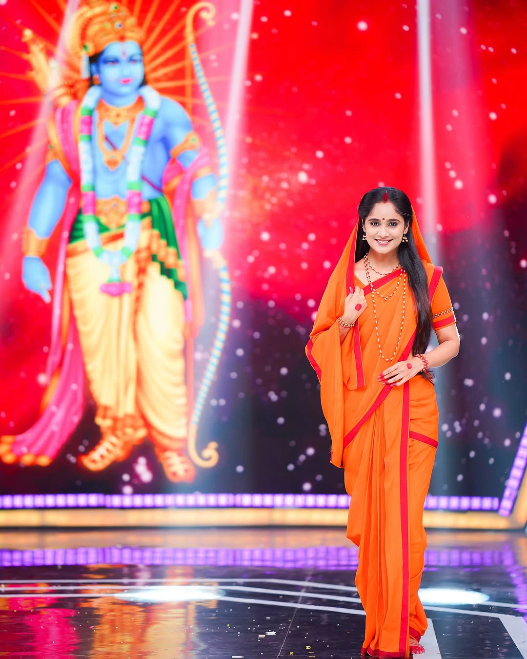 Tejaswini Gowda plays Sita Character in a TV Show on Sri Rama Navami
