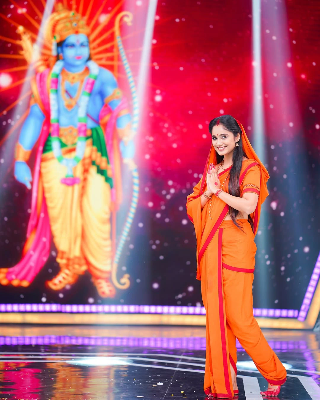 Tejaswini Gowda plays Sita Character in a TV Show on Sri Rama Navami