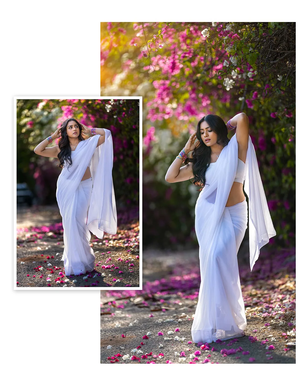 Vithika Sheru Stunning Looks in White Saree