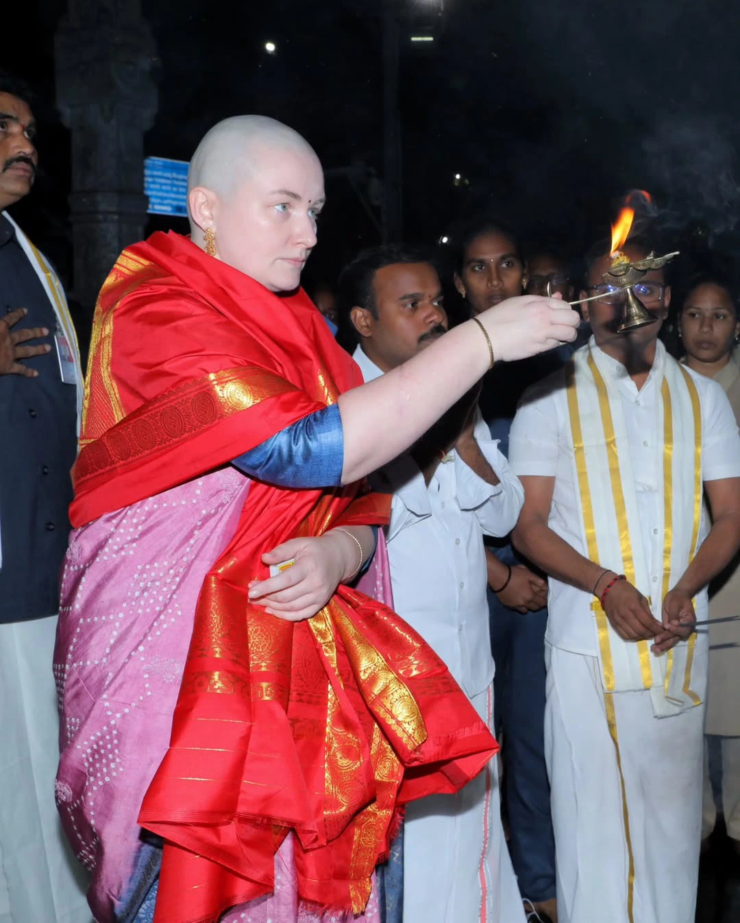 Pawan Kalyan Wife Anna Lezhneva Visits Tirumala