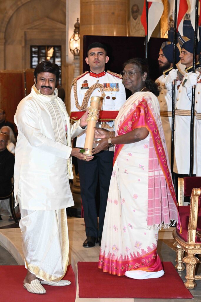 Balakrishna Family Photo goes Viral from Delhi on Padma Awards Day 