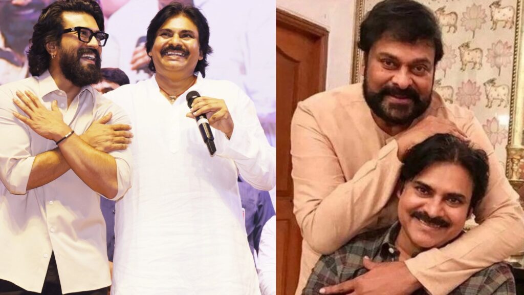 Ram Charan and Megastar Chiranjeevi coming for Pawan Kalyan Harihara Veeramallu