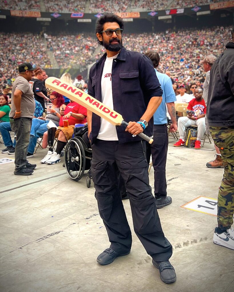 Rana Daggubati went to WWE Wrestle Mania 41 Netflix Shares Photos 