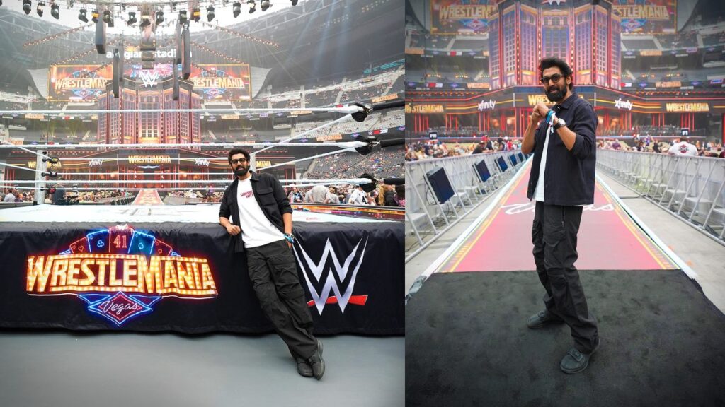 Rana Daggubati went to WWE WrestleMania 41 Netflix Shares Photos