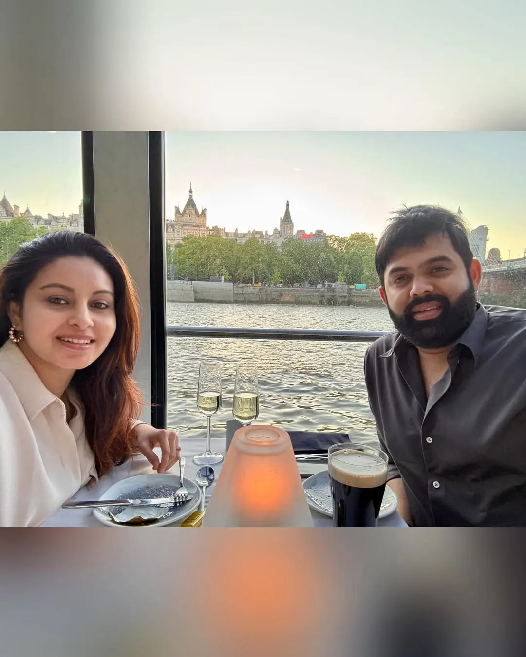 Abhinaya Enjoying Honeymoon Trip with her Husband Karthik in London