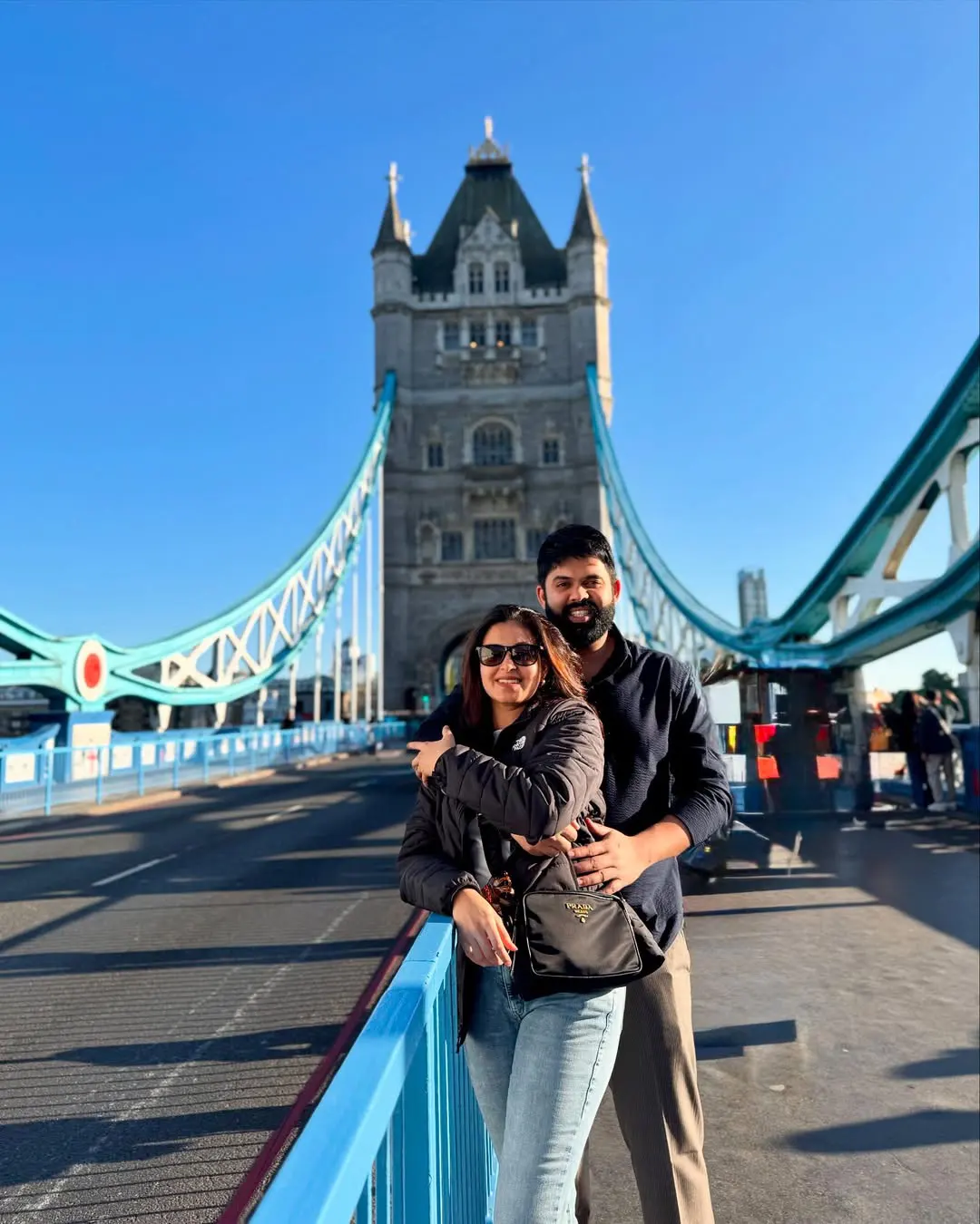 Abhinaya Enjoying Honeymoon Trip with her Husband Karthik in London