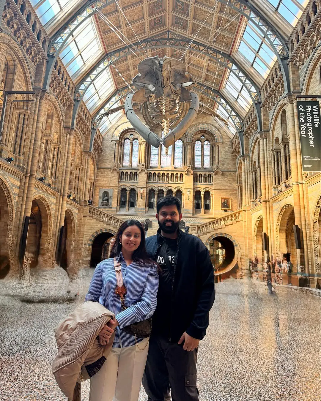 Abhinaya Enjoying Honeymoon Trip with her Husband Karthik in London