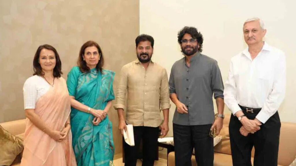 Actor Nagarjuna and his wife invited Telangana CM Revanth Reddy to Akhil akkinenis wedding