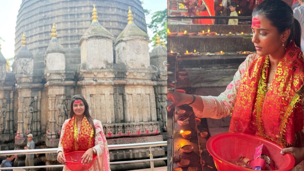 Aishwarya Rajesh Visits Assam Kamakhya Temple