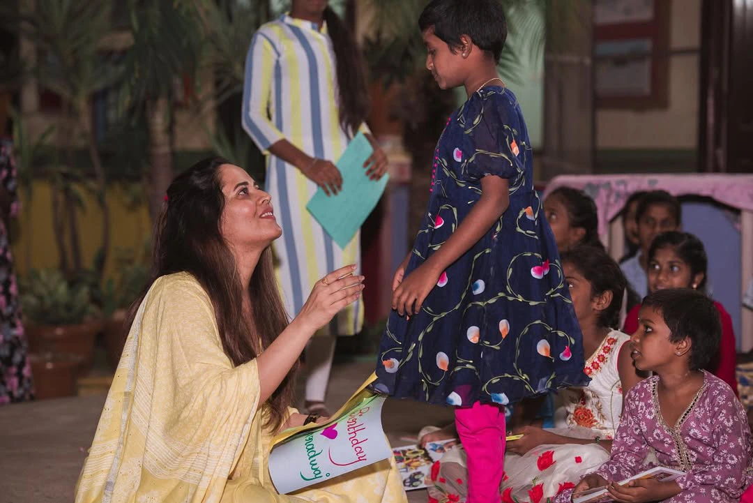 Anasuya Bharadwaj Celebrates her Birthday at Orphanage Home